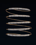 Five-Row Diamond Wrap Bracelet