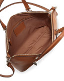 Prairie Leather Satchel Bag, Saddle