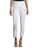 Slim Ankle Pants, White