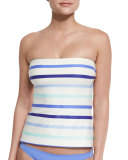 provincetown bow-back bandini swim top, adventure blue