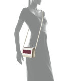 Pulce Leather Crossbody Bag, White Multi