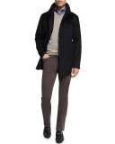 Madison Wool/Cashmere-Blend Trend-Fit Coat