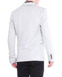 Zip-Pocket One-Button Jacket