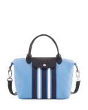 Le Pliage Ciur Raye Small Hobo Bag, Blue/Multi