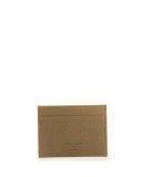 Textured Leather Card Holder, Brown