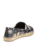 Colorblock Cap-Toe Espadrille Flat, Multi