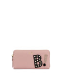 hartley lane lacey "b" wallet, pink bonnet