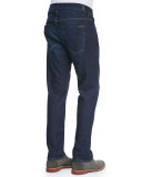 Straight-Leg Luxe Denim Jeans