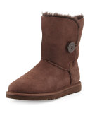 Bailey Button Short Boot, Chocolate