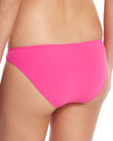 Laurito Solid Hipster Swim Bottom, Fiesta
