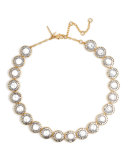 Token Crystal Collar Necklace
