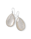 Large Pear-Shaped Earrings in Clear Doublet