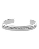 Cable Inset Cuff Bracelet