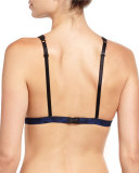 Dentelle Sapphire Bralette, Black/Blue