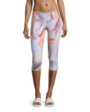 Airbrush Capri Sport Leggings, Modernist Multi