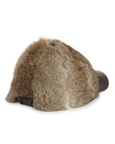 Goma Rabbit Baseball Cap, Natural Brown