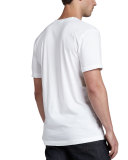 V-Neck Cotton T-Shirt, White