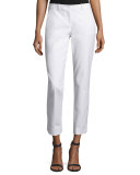Samantha Cropped Skinny Pants, Optic White