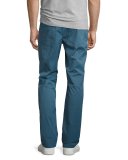 Slim Five-Pocket Pants, Blue