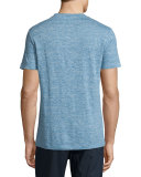 Koree Linen Melange Short-Sleeve T-Shirt, Electric
