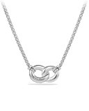 Belmont Double Link Necklace with Diamonds
