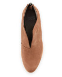 Nelson Split-Front Leather Bootie