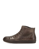Reed Ghosted Leather High-Top Sneakers