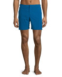 Bulldog Solid Swim Trunks, Blue