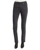 Five-Pocket Stretch Skinny Jeans, Gray