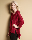 Sequined Scoop-Neck Tank, Petite