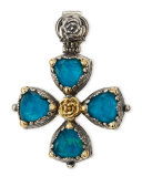 Chrysocolla Doublet Cross Pendant