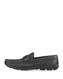 Pebbled Leather Driving Shoe