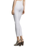 Simone Cropped Skinny Pants, White