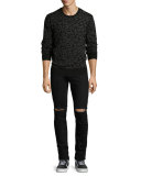 OS-1Slim-Fit Distressed Denim 