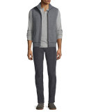 718 Slim-Fit Skinny Corduroy Pants, Pewter