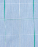 Jaxon Large-Windowpane Slim-Fit Dress Shirt, Blue