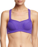 Sport High Impact Bra, Iris/Yellow