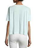 Round-Neck Short-Sleeve Box Top