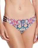Desert Diamond Charmer Strappy-Side Swim Bottom, Multi