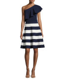 One-Shoulder Flounce Top
