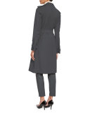 Laurelwood B. Continuous Trench Coat, Dark Slate