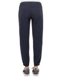 Milla Jogging Pants w/Side Zips, Denim