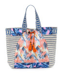 Multi-Print Beach Tote Bag