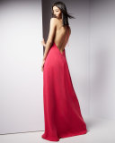 Halter Sleeveless Slip Gown