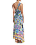 Embellished Sarong Multi-Wear Silk Maxi Dress, Alice in Essaouir