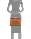 Large Soft Calf Inside Bag, Tan/Turquoise (Cannella+Turchese)