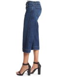 Liza Mid-Rise Cropped Culottes, Blue