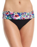 Fuji Printed Fold-over Swim Bottom