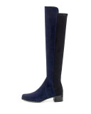 Stuart Weitzman Reserve麂皮过膝靴