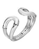 Bamboo Silver Kick Cuff, Size M